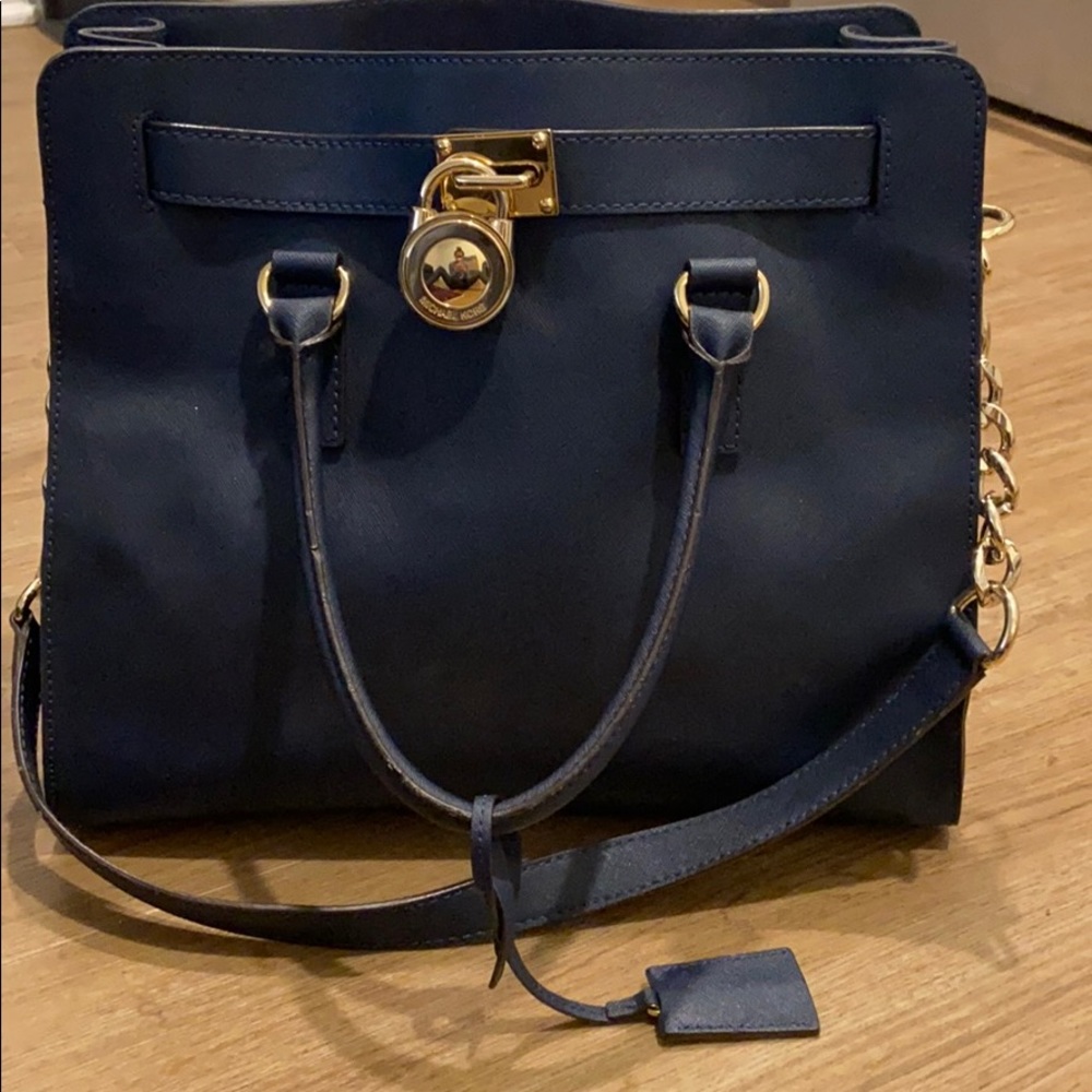 Navy blue Michael Kors Tote